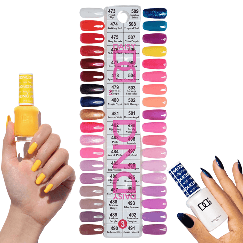 DND3 Collection 3 (Full Set 36 Colors 473 - 491) - Angelina Nail Supply NYC