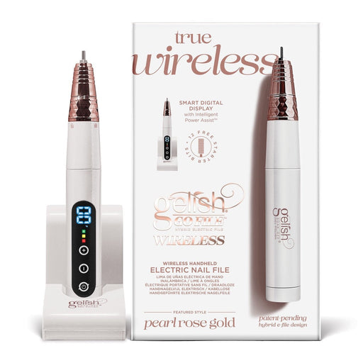 Gelish Go File Wireless Nail Drill | 35K RPM Cordless Professional Electric Nail File - Angelina Nail Supply NYC
