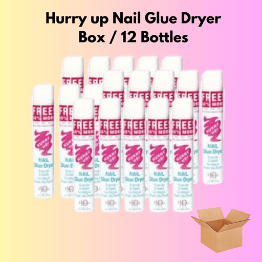 Hurry up Nail Glue Dryer (box 12 bottles) - Angelina Nail Supply NYC