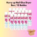 Hurry up Nail Glue Dryer (box 12 bottles) - Angelina Nail Supply NYC