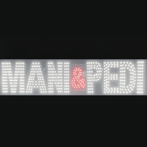 LED Neon Sign - Mani & Pedi Sign - Angelina Nail Supply NYC