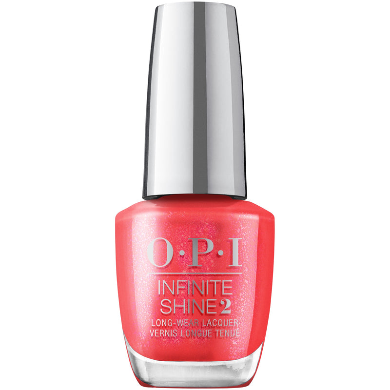 OPI Infinite Shine ISL S010 LEFT YOUR TEXTS ON RED