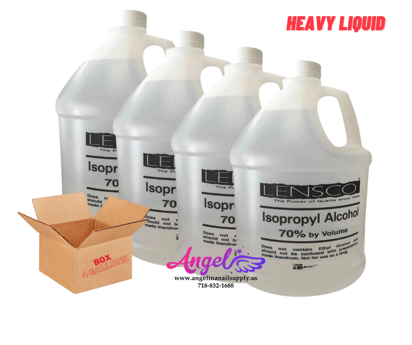 Lensco Alcohol 70% (box / 4 gallons) - Angelina Nail Supply NYC