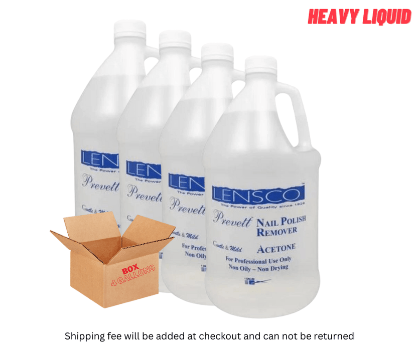 Lensco Non White Acetone (Box / 4 gallons) - Angelina Nail Supply NYC
