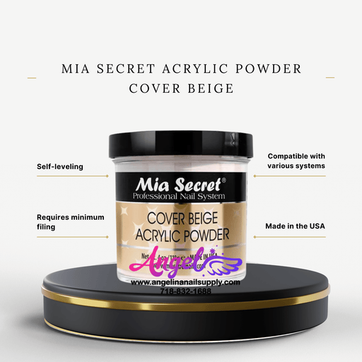 Mia Secret Acrylic Powder Cover Beige 4oz - Angelina Nail Supply NYC