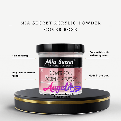 Mia Secret Acrylic Powder Cover Rose 4oz - Angelina Nail Supply NYC