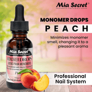 Mia Secret Peach Monomer Drops - Angelina Nail Supply NYC