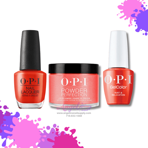 OPI 3in1 combo DP-GC-NL F006 RUST & RELAXATION - Angelina Nail Supply NYC