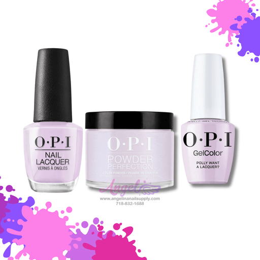 OPI 3in1 combo DP-GC-NL F83 POLLY WANT A LACQUER? - Angelina Nail Supply NYC