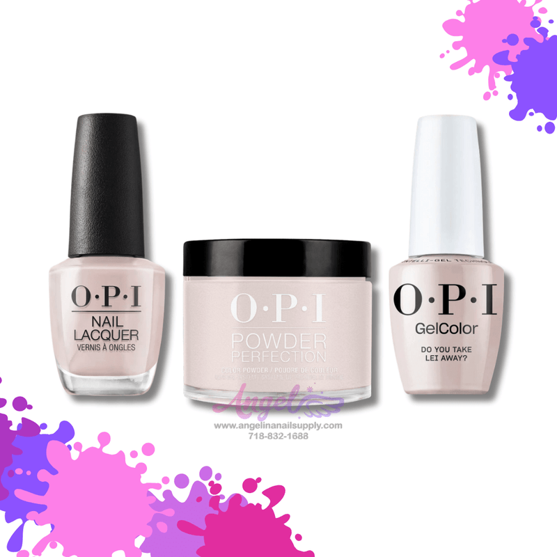 OPI 3in1 combo DP-GC-NL H67 Do You Take Lei Away? - Angelina Nail Supply NYC