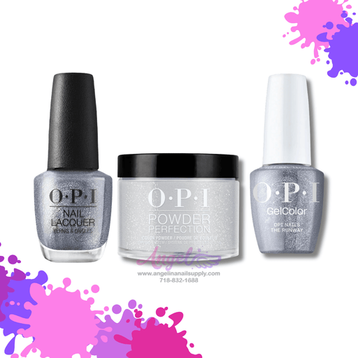 OPI 3in1 combo DP-GC-NL MI08 OPI NAILS THE RUNWAY - Angelina Nail Supply NYC