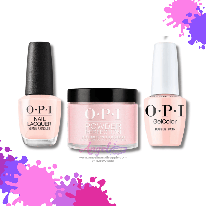 OPI 3in1 combo DP-GC-NL S86 BUBBLE BATH - Angelina Nail Supply NYC