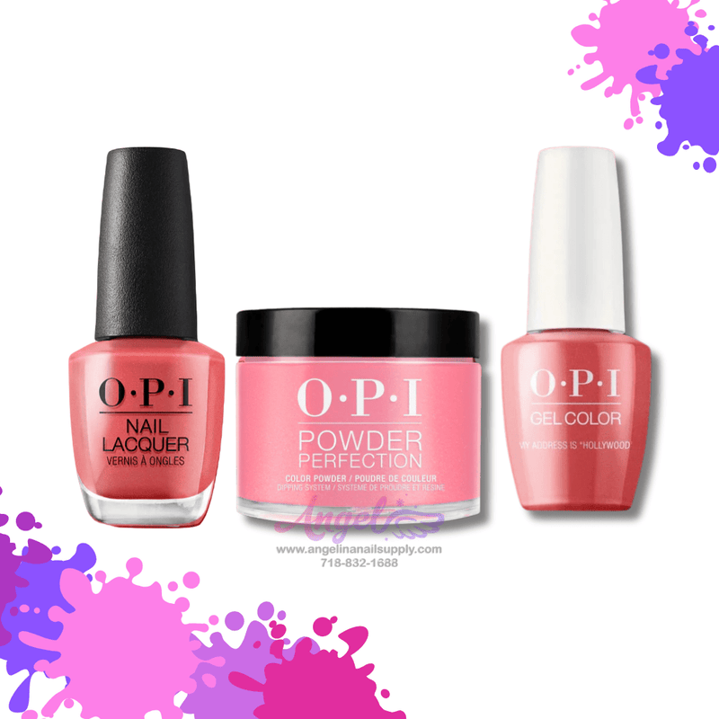 OPI 3in1 combo DP-GC-NL T31 MY ADDRESS IS "HOLLYWOOD" - Angelina Nail Supply NYC
