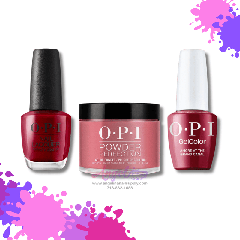 OPI 3in1 combo DP-GC-NL V29 AMORE ON THE GRAND CANAL - Angelina Nail Supply NYC