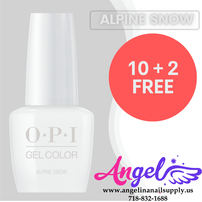 OPI Gel Color GC L00 ALPINE SNOW (Combo 10+2) - Angelina Nail Supply NYC