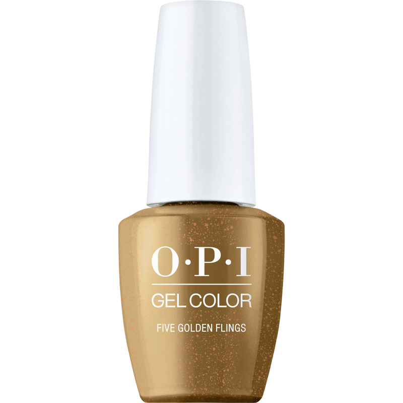OPI Gel Color HP Q02 FIVE GOLDEN FLINGS - Angelina Nail Supply NYC