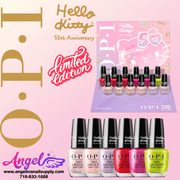 OPI Nail Lacquer - Hello Kitty 50th Anniversary Collection 6 Colors (12 bottles) | Limited Edition - Angelina Nail Supply NYC
