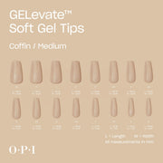 OPI Soft Gel Pre-Shaped Tip Extensions / Coffin - Angelina Nail Supply NYC