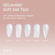 OPI Soft Gel Pre-Shaped Tip Extensions / Square - Angelina Nail Supply NYC