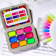 Solid Cream Gel Palette – Bright Pop Collection - Angelina Nail Supply NYC