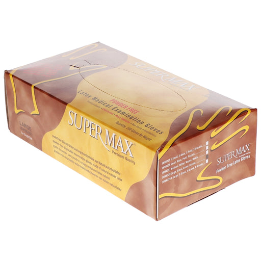 Super Max Latex Gloves Powder Free - Angelina Nail Supply NYC