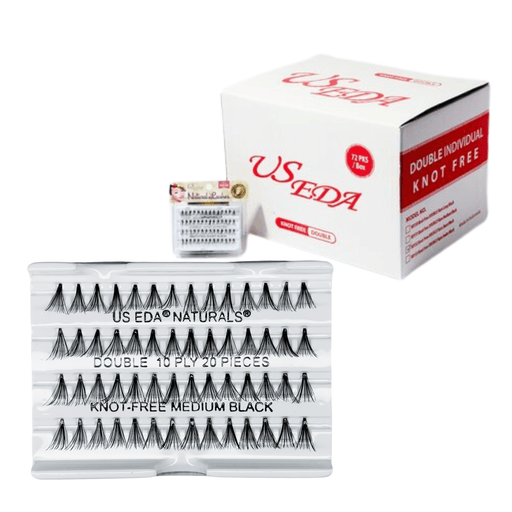 US EDA Double Lash 20-piece | Medium - Box/72 pans - Angelina Nail Supply NYC