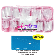 USN Straight Nail Tip Box (540 tips) - Angelina Nail Supply NYC