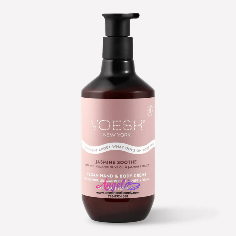 Voesh Jasmine Soothe Vegan Body & Hand Creme 28 Fl.Oz. (Box/12 Bottles) - Angelina Nail Supply NYC