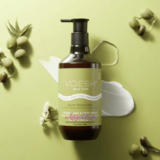 Voesh Olive Sensation Vegan Body & Hand Creme 28 Fl.Oz. - Angelina Nail Supply NYC
