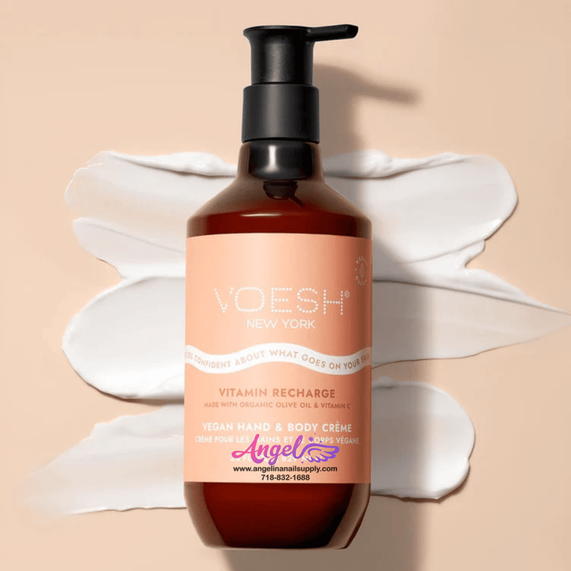 Voesh Vitamin Recharge Vegan Body & Hand Creme 28 Fl.Oz. (Box/12 Bottles) - Angelina Nail Supply NYC