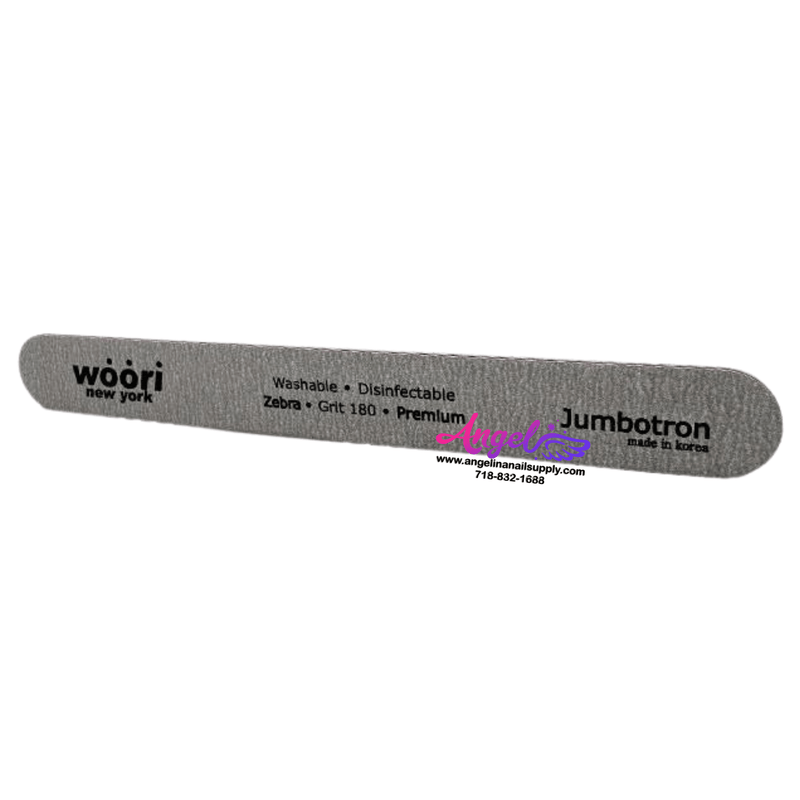 Woori Jumbo Zebra Washable 180/180 Grit - Angelina Nail Supply NYC