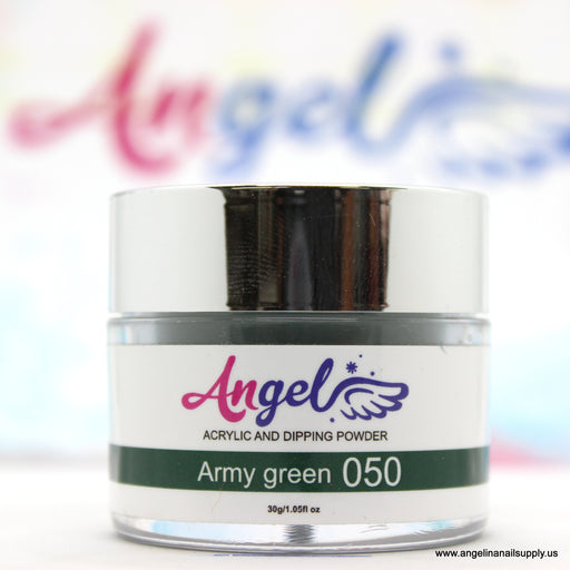 Angel Dip Powder D050 ARMY GREEN - Angelina Nail Supply NYC