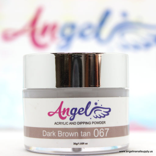 Angel Dip Powder D067 DARK BROWN TAN - Angelina Nail Supply NYC