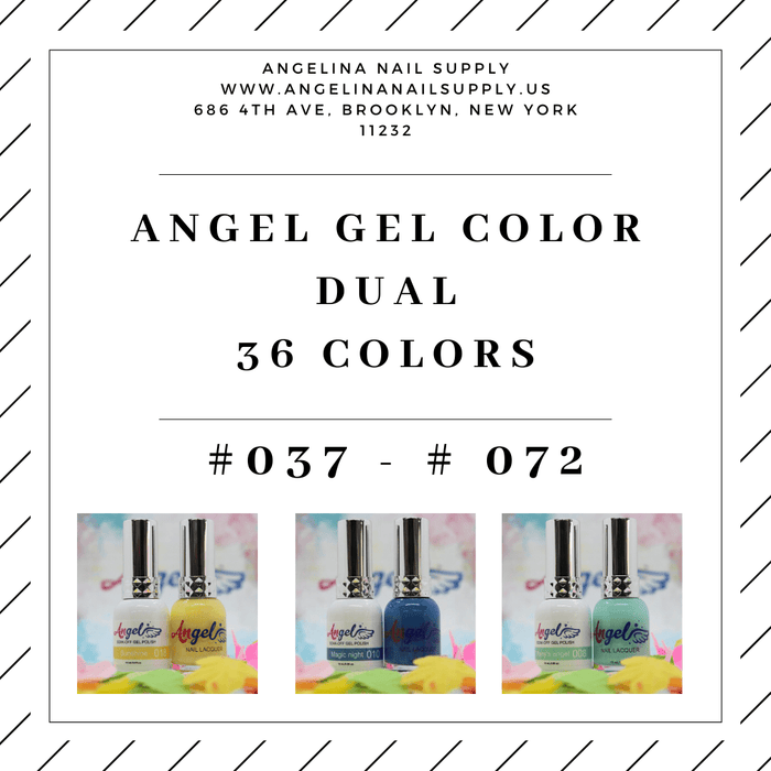 Angel Gel Color Dual ( 36 colors ) #037 - #072 - Angelina Nail Supply NYC