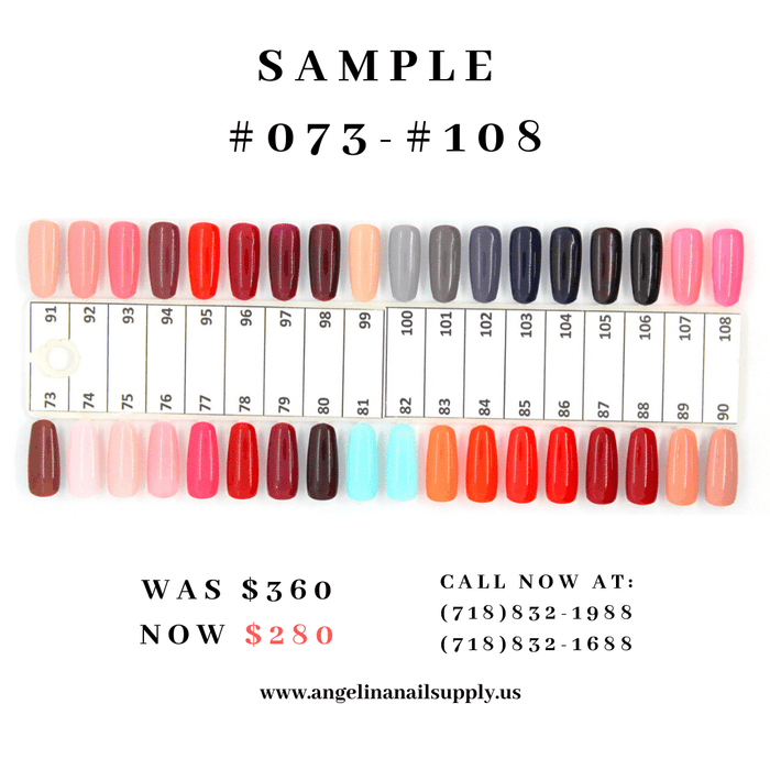 Angel Gel Color Dual ( 36 colors ) #073 - #108 - Angelina Nail Supply NYC