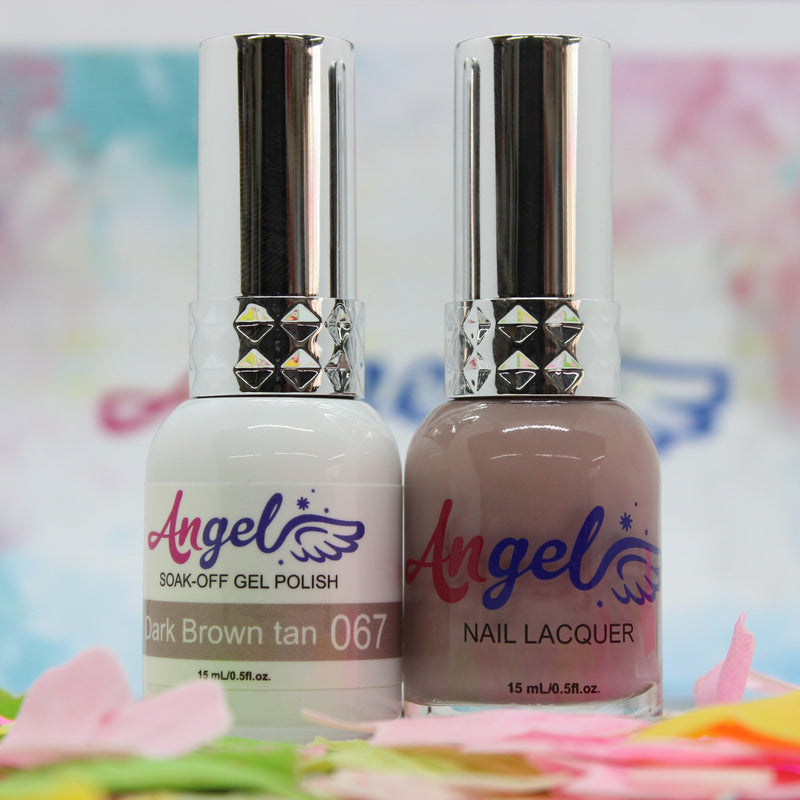 Angel Gel Duo G067 DARK BROWN TAN - Angelina Nail Supply NYC