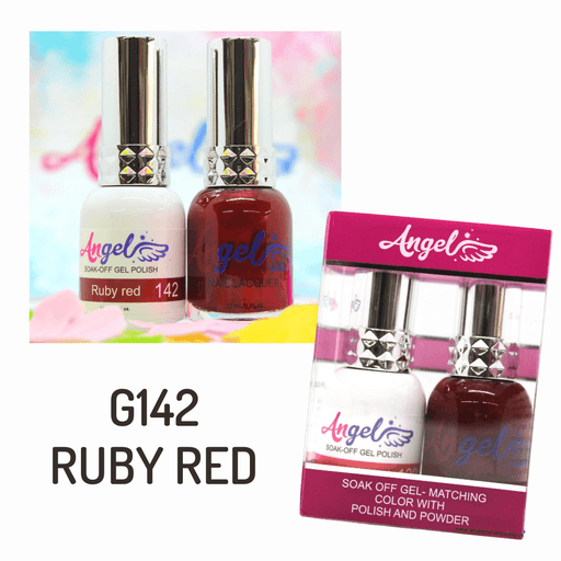 Angel Gel Duo G142 RUBY RED - Angelina Nail Supply NYC