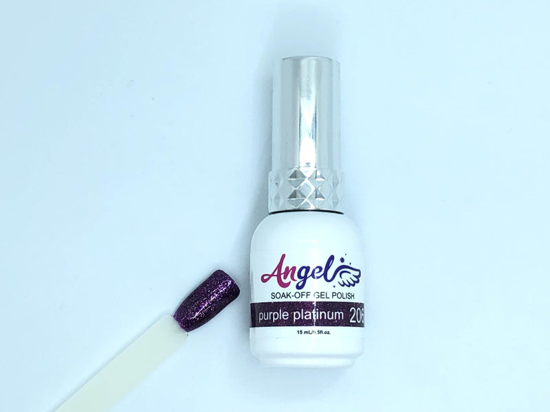 Angel Holo & Platinum 206 purple platinum - Angelina Nail Supply NYC
