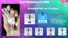 Angel Hologram & Platinum Full Set ( 27 colors ) - Angelina Nail Supply NYC