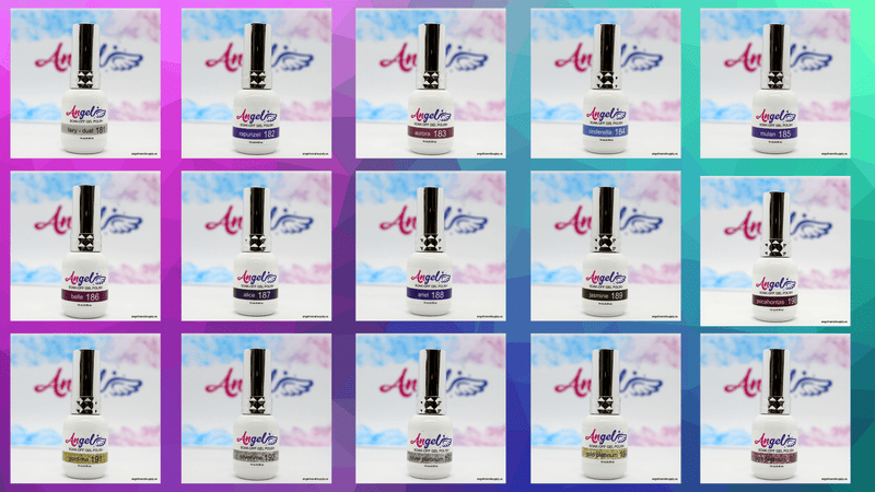 Angel Hologram & Platinum Full Set ( 27 colors ) - Angelina Nail Supply NYC