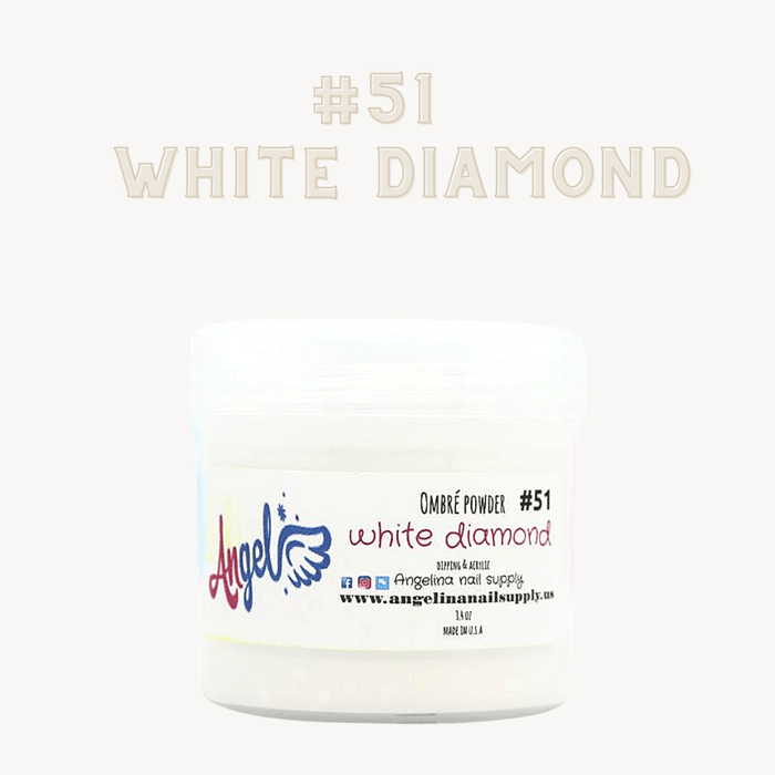 Angel Ombre Powder 51 White Diamond - Angelina Nail Supply NYC
