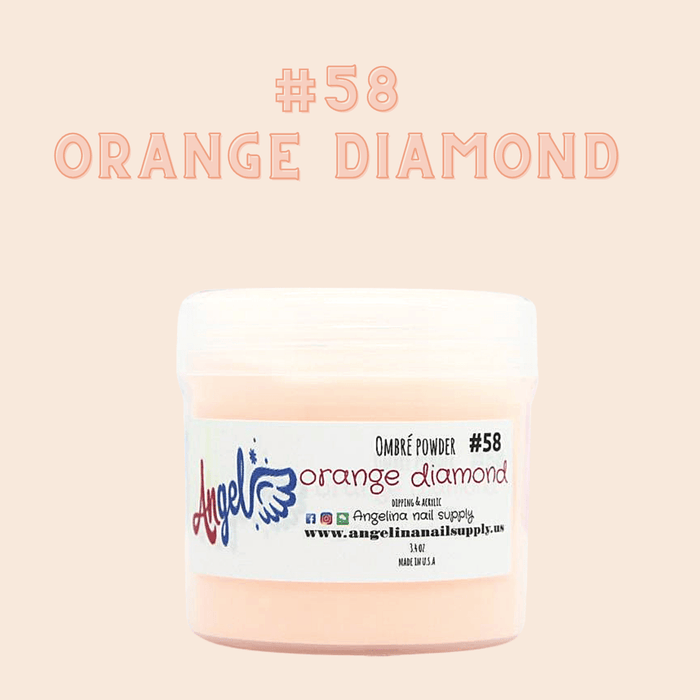 Angel Ombre Powder 58 Orange Diamond - Angelina Nail Supply NYC