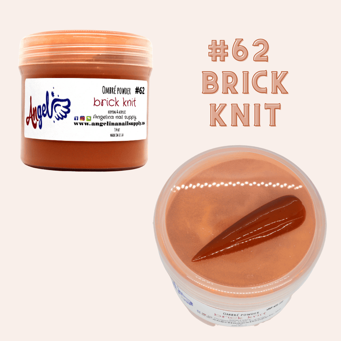Angel Ombre Powder 62 Brick Knit - Angelina Nail Supply NYC