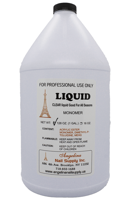 Angelina Liquid Acrylic Monomer (Gallon) | Clear or Purple - Angelina Nail Supply NYC