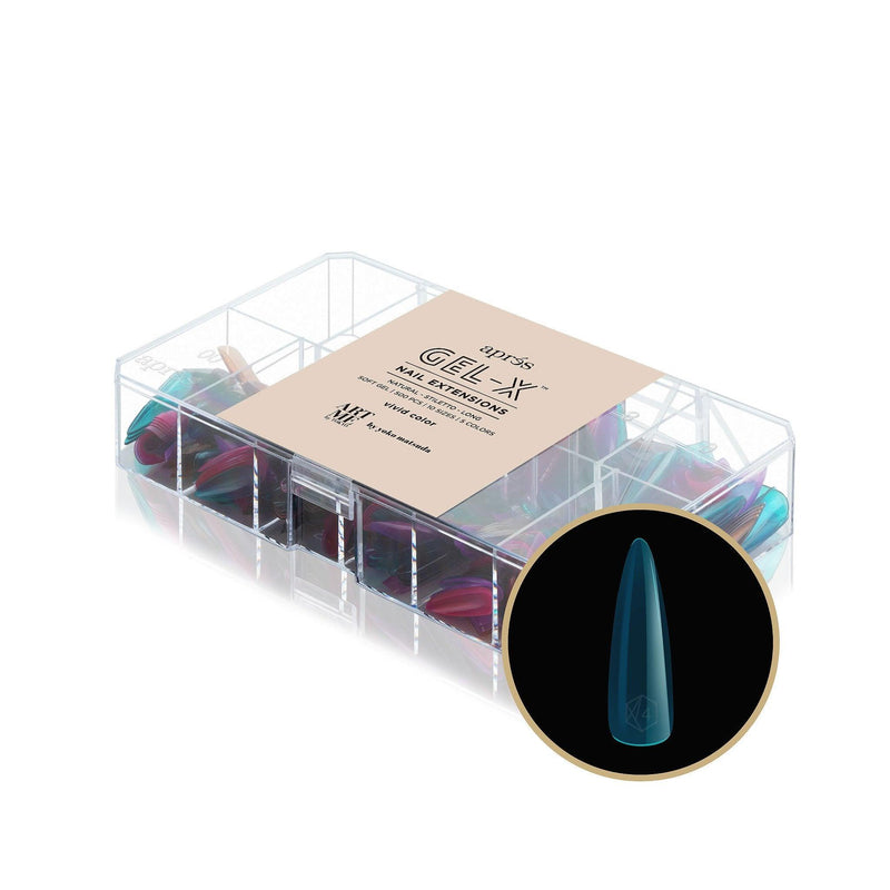 Aprés Box of Tips Natural - Stiletto - Long - Vivid Color - Angelina Nail Supply NYC