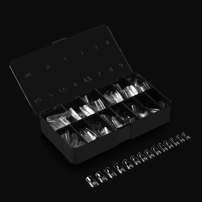 Aprés Box of Tips Sculpted - Square - Medium 2.0 - Angelina Nail Supply NYC