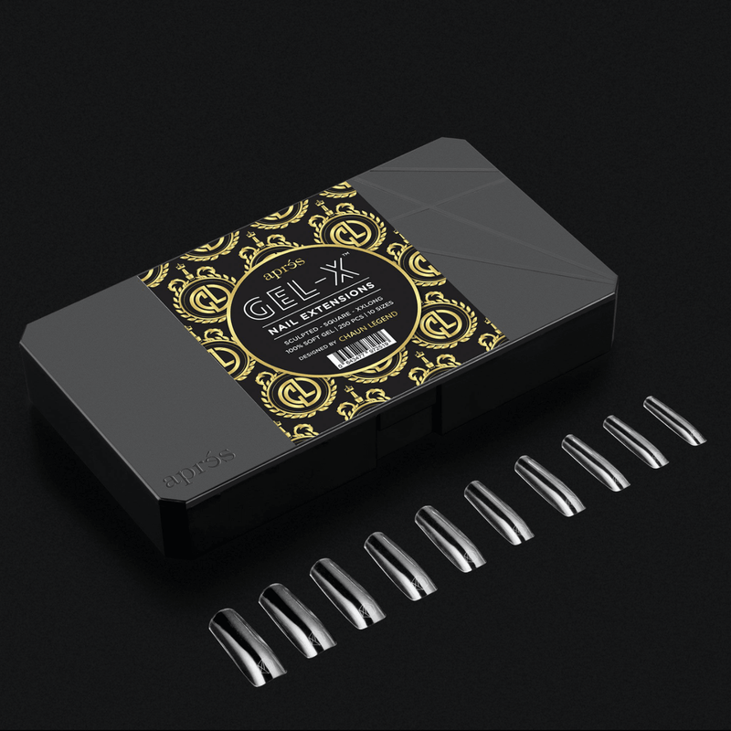 Aprés Box of Tips Sculpted - Square - XXLong - Chaun Legend - Angelina Nail Supply NYC