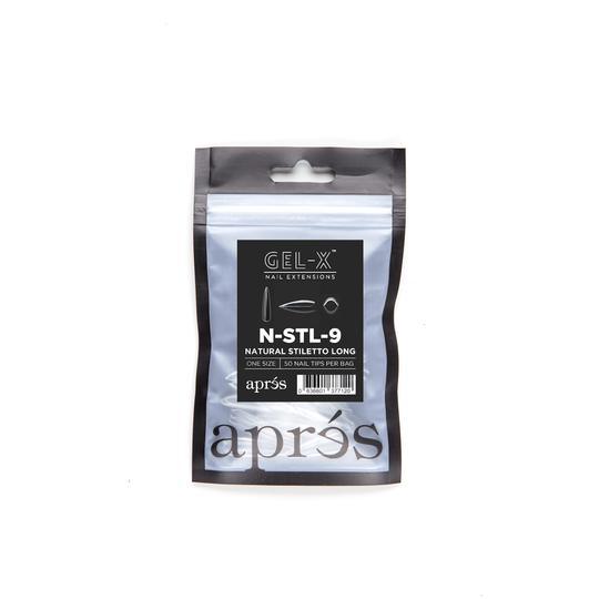 Aprés Refill Bags Natural Stiletto Long (50pcs/pack) - Angelina Nail Supply NYC