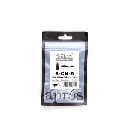 Aprés Refill Bags Sculpted Coffin Medium (50pcs/pack) - Angelina Nail Supply NYC