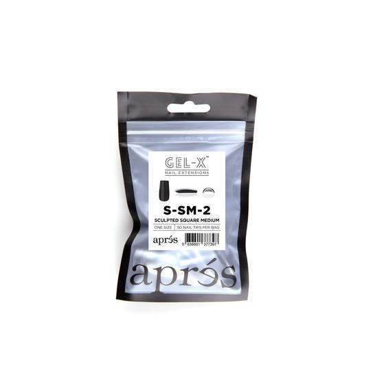 Aprés Refill Bags Sculpted Square Medium (50pcs/pack) - Angelina Nail Supply NYC